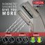 H2OKinetic In2ition 4-Setting 2-in-1 Shower, 2.5 GPM (Lumicoat Stainless), 58473-SS-PR25