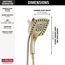 H2OKinetic In2ition 5-Setting 2-in-1 Shower, 2.5 GPM (Lumicoat Polished Nickel), 58474-PN-PR25