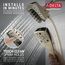 H2OKinetic In2ition 5-Setting 2-in-1 Shower, 2.5 GPM (Lumicoat Polished Nickel), 58474-PN-PR25