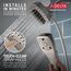 H2OKinetic In2ition 5-Setting 2-in-1 Shower, 1.75 GPM (Lumicoat Stainless), 58474-SS-PR
