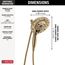 H2Okinetic In2ition 5-Setting 2-in-1 Shower, 1.75 GPM (Lumicoat Champagne Bronze), 58480-CZ-PR-PK