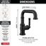 Broderick Single Handle Bathroom Faucet, 1.2 GPM (Matte Black), 584SH-BL-DST