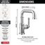 Broderick Single Handle Bathroom Faucet, 1.2 GPM (Lumicoat Chrome), 584SH-PR-DST