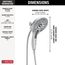 H2Okinetic In2ition 5-Setting 2-in-1 Shower, 1.75 GPM (Lumicoat Chrome), 58620-PR-PK