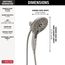 H2Okinetic In2ition 5-Setting 2-in-1 Shower, 1.75 GPM (Lumicoat Stainless), 58620-SS-PR-PK