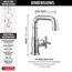 Broderick Single Handle Bathroom Faucet, 1.2 GPM (Lumicoat Chrome), 587SH-PR-DST