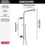 Emerge 18" Round Shower Column (Lumicoat Chrome), 58810-PR