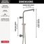 Emerge 18" Round Shower Column (Lumicoat Stainless), 58810-SS-PR