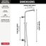 Emerge 26" Round Shower Column (Lumicoat Chrome), 58820-PR