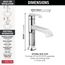 Tetra Single Handle Bathroom Faucet, 1.2 GPM (Lumicoat Chrome), 589-PR-DST