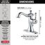 Cassidy Single Handle Bathroom Faucet (Chrome), 597LF-MPU