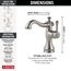 Cassidy Single Handle Bathroom Faucet (Stainless), 597LF-SSMPU