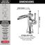 Cassidy Single Handle Channel Bathroom Faucet (Chrome), 598LF-MPU