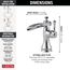 Cassidy Single Handle Channel Bathroom Faucet (Chrome), 598LF-MPU