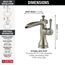 Cassidy Single Handle Channel Bathroom Faucet (Stainless), 598LF-SSMPU
