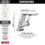 Pivotal Single Handle Bathroom Faucet, 599-PR-LPU-DST (Chrome)