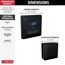 Square Steam Package (Matte Black), 5CH-250T-BL