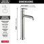 Trinsic Single Handle Vessel Bathroom Faucet (Stainless), 759-SS-DST