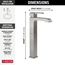 Ara Single Handle Vessel Bathroom Faucet (Stainless), 767LF-SS