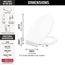 Manual Elongated Bidet Seat (White), 833004-WH
