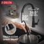 Westville Single Handle Pulldown Kitchen Faucet (Matte Black), 9110-BL-DST