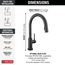 Trinsic VoiceIQ Single-Handle Pulldown Kitchen Faucet w/ Touch20 Technology (Matte Black), 9159TV-BL-DST