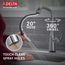 Stryke Single Handle Pull Down Kitchen Faucet with Touch 2O Technology, 1.8 GPM (Lumicoat Arctic Stainless), 9176T-AR-PR-DST