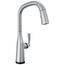 Stryke Single Handle Pull Down Kitchen Faucet with Touch 2O Technology, 1.8 GPM (Lumicoat Arctic Stainless), 9176T-AR-PR-DST