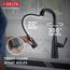 Stryke Single Handle Pull Down Kitchen Faucet with Touch 2O Technology, 1.8 GPM (Matte Black), 9176T-BL-DST