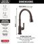 Broderick Single Handle Pulldown Kitchen Faucet w/ Touch2O Technology (Venetian Bronze), 9190T-RB-DST