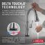 Cassidy Single Handle Pulldown Kitchen Faucet w/ Touch20, ShieldSpray Technologies (Lumicoat Arctic Stainless), 9197T-AR-PR-DST
