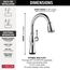 Cassidy Single Handle Pulldown Kitchen Faucet w/ Touch20, ShieldSpray Technologies (Lumicoat Chrome), 9197T-PR-DST