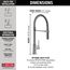 Trinsic Single-Handle Pulldown Spring Kitchen Faucet (Arctic Stainless), 9659-AR-DST