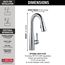 Essa Single Handle Pulldown Bar/Prep Faucet (Arctic Stainless), 9913-AR-DST