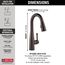 Essa Single Handle Pulldown Bar/Prep Faucet (Venetian Bronze), 9913-RB-DST