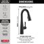 Essa Single Handle Pulldown Bar/Prep Faucet w/ Touch20 Technology (Matte Black), 9913T-BL-DST