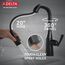 Stryke Single Handle Pull-Down Bar/Prep Faucet, 1.8 GPM (Matte Black), 9976-BL-DST