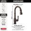 Broderick 1-Handle Pull-Down Bar/Prep Faucet (Venetian Bronze), 9990-RB-DST