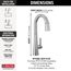 Monrovia Single Handle Pull-Down Bar/Prep Faucet, 1.8 GPM (Lumicoat Arctic Stainless), 9991-AR-PR-DST