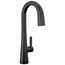 Monrovia Single Handle Pull-Down Bar/Prep Faucet with Touch2O Technology, 1.8 GPM (Matte Black), 9991T-BL-DST