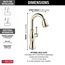 Cassidy Single Handle Pulldown Bar/Prep Faucet (Lumicoat Polished Nickel), 9997-PN-PR-DST