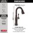 Cassidy Single Handle Pulldown Bar/Prep Faucet (Venetian Bronze), 9997-RB-DST