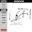 Foundations Single Handle Kitchen Faucet w/ Spray (Chrome), B4410LF