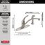 Foundations Single Handle Kitchen Faucet w/ Spray (Stainless), B4410LF-SS
