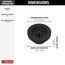 4" Prefab Round Shower Drain, DT051411-BL (Matte Black)
