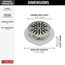 4" Tile-In Round Shower Drain (Stainless), DT061411-SS