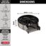 Metal Glass Rinser, 1.2 GPM (Black Stainless), GR250-KS