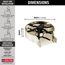 Metal Glass Rinser, 1.2 GPM (Polished Nickel), GR250-PN