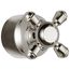Cassidy Metal Cross Handle Kit, Transfer Valve (Polished Nickel)