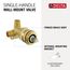 Tesla Single Handle Wall Mount Rough, R3510-WL